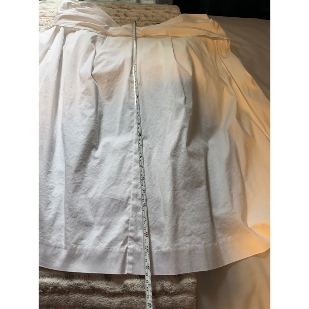 Lane Bryant White Twist Front Sleeveless Midi Shirtdress Plus Size 18 Collared - Picture 6 of 6